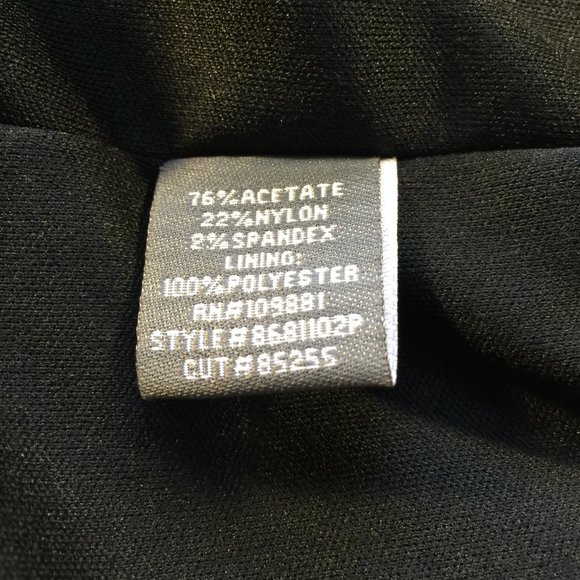 Donna Ricco New York Black Dress Size 4P - Picture 5 of 5